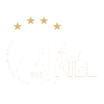 Logo des Handballvereins THW Kiel mit vier goldenen Sternen über einem Kreis mit der Jahreszahl 1904, stilisierten vertikalen Linien und dem Text THW KIEL auf hellem Grund.