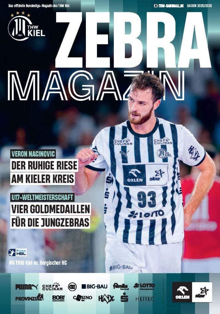ZEBRA Magazin THW Kiel vs. Bergischen HC, 09.11.2025 in Kiel